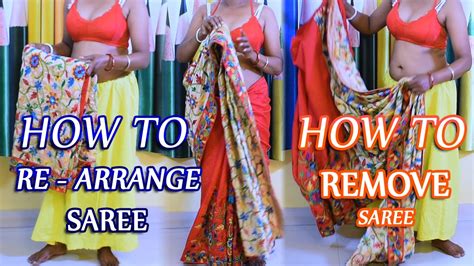 tamil girl removing saree|how to wear saree perfectly dailymotion.